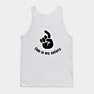 "This is My Safety Awareness Tee: Stylish Commitment to Responsible Gun Ownership" Tank Top